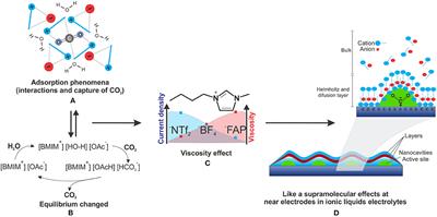 CO2 Electroreduction in Ionic Liquids utilizing ionic liquids as gas